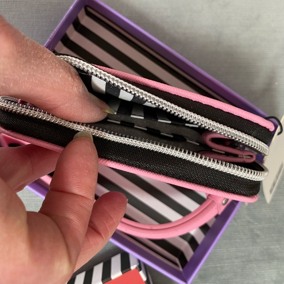 NWT Mark Tetro wristlet wallet in box. Pink wallet with yorkie.6“ x 4.5“ x 1.5“. - Picture 13 of 16